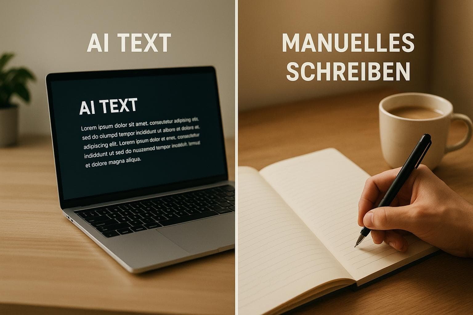 KI-Texterstellung vs. manuelles Schreiben: Vergleich